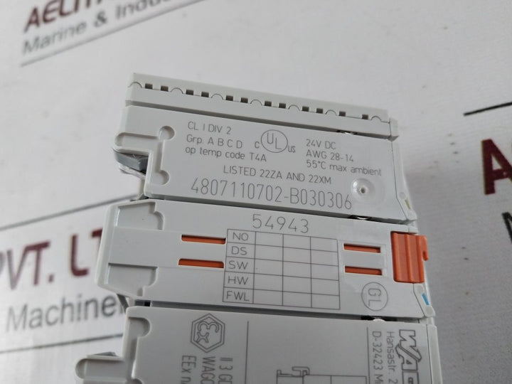 Wago 750-841 Ethernet Bus Controller Div 2