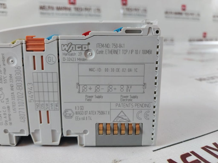 Wago 750-841 Ethernet Bus Controller Div 2