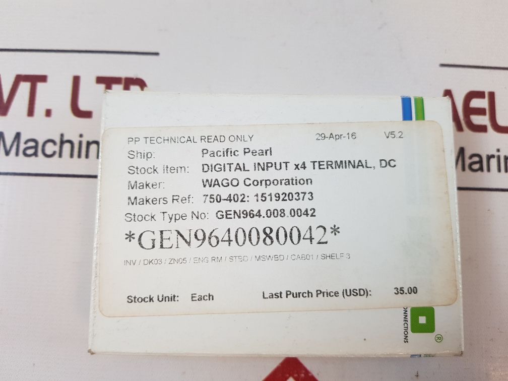 Wago 753-402 digital input module