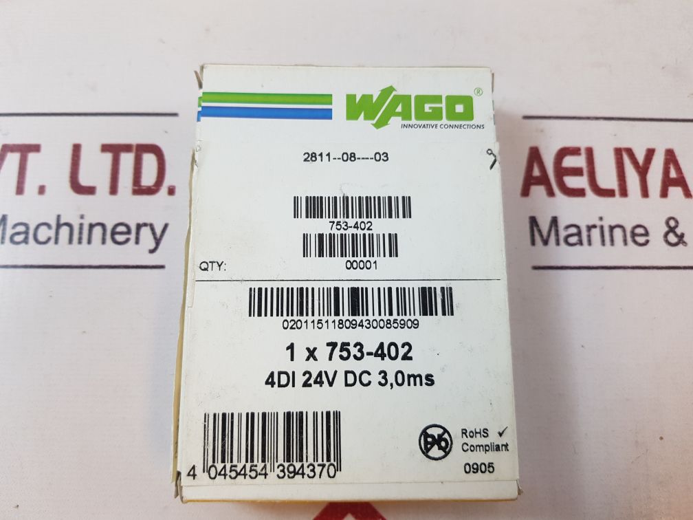 Wago 753-402 digital input module 