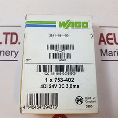 Wago 753-402 digital input module 