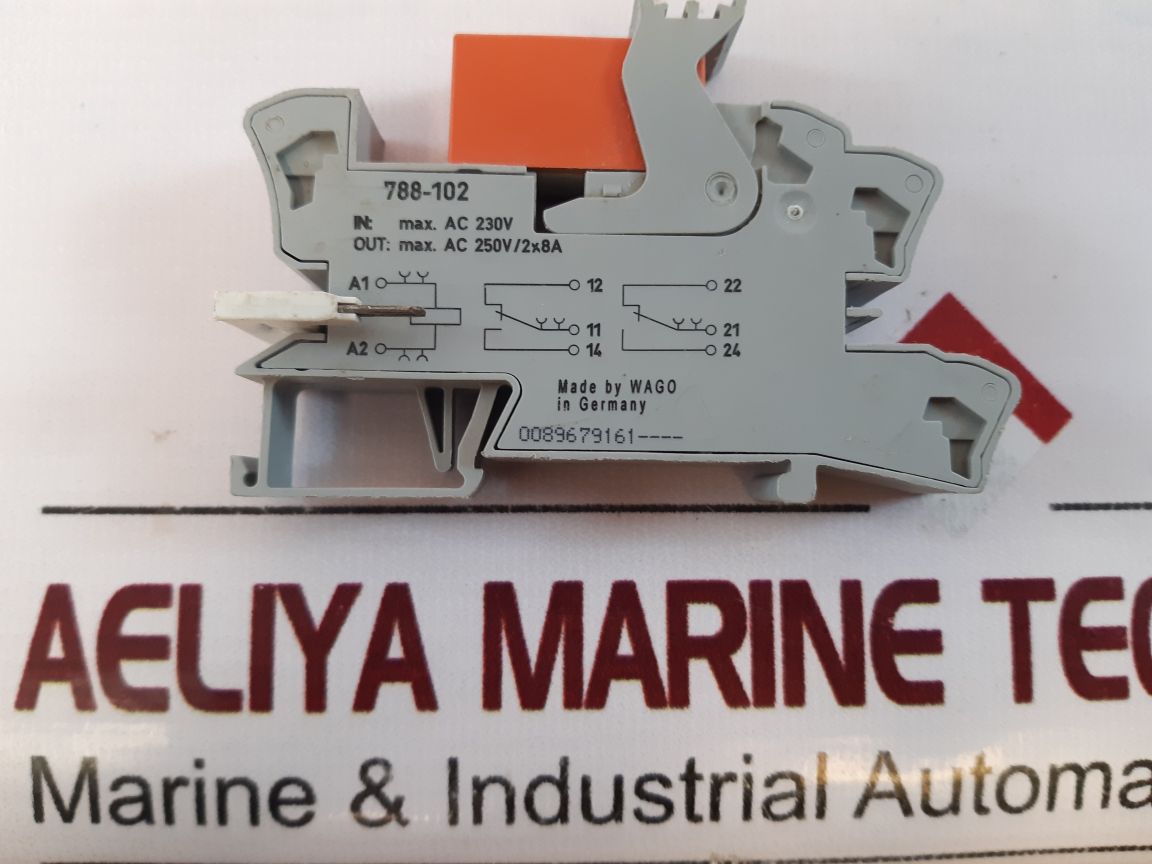 Lot Of 3X Wago 788-102 Relay Socket