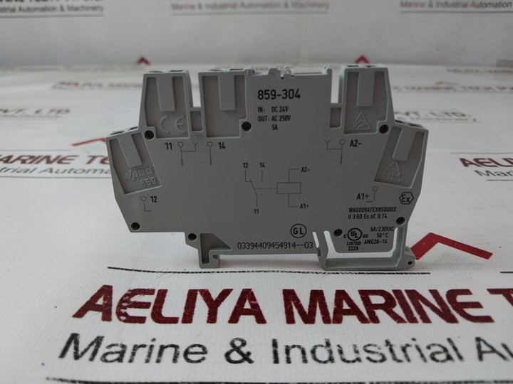 Wago 859-304 Relay Module/Terminal Block