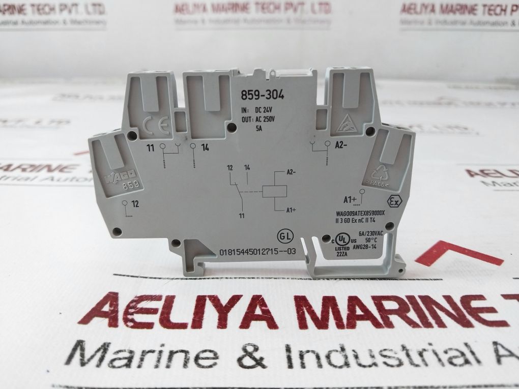 Wago 859-304 Rail Terminal Block 24Vdc