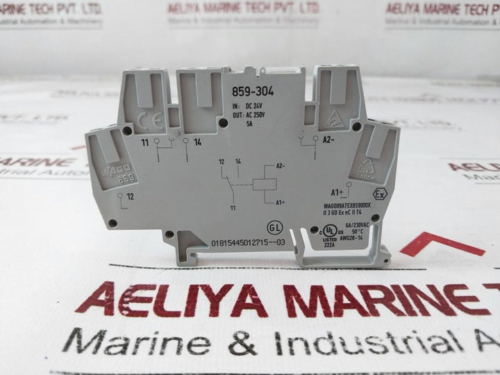 Wago 859-304 Rail Terminal Block 24Vdc