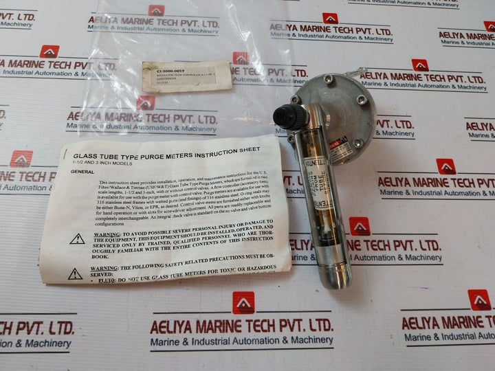 Wallace & Tiernan 22E073Ssxx2X Regulator Flow Controller Purge Meter 200 Psi