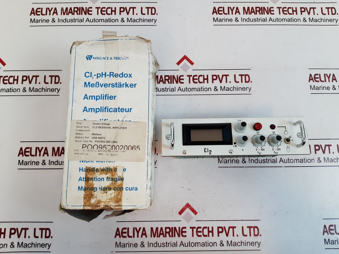 Wallace & Tiernan Cl2 Residual Amplifier Uxb-94072
