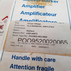 Wallace & Tiernan Cl2 Residual Amplifier Uxb-94072