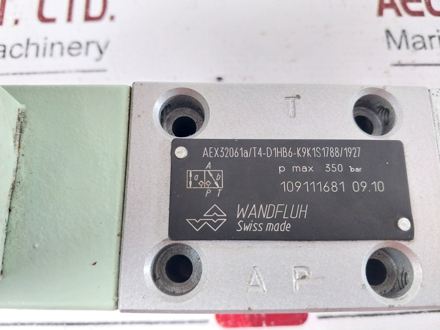 Wandfluh Aex32061A/T4-d1Hb6-k9K1S 1788/1927 Solenoid Valve With Coil