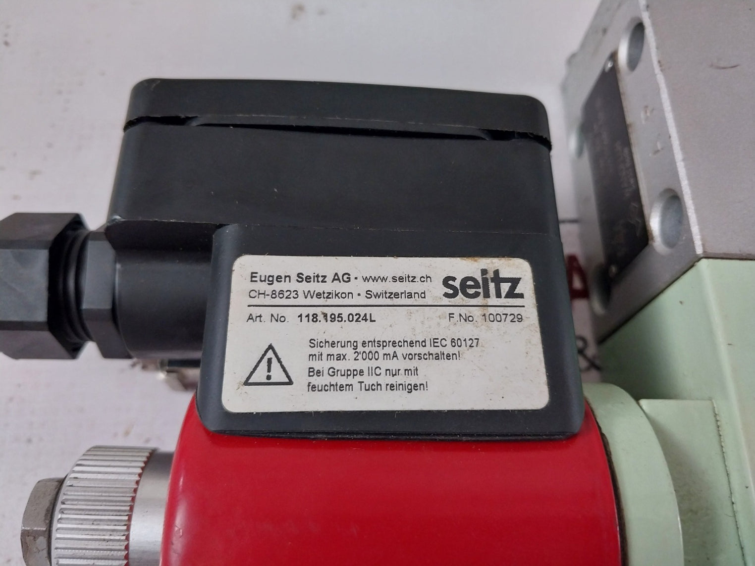 Wandfluh Aex32061A/T4-d1Hb6-k9K1S 1788/1927 Solenoid Valve With Coil