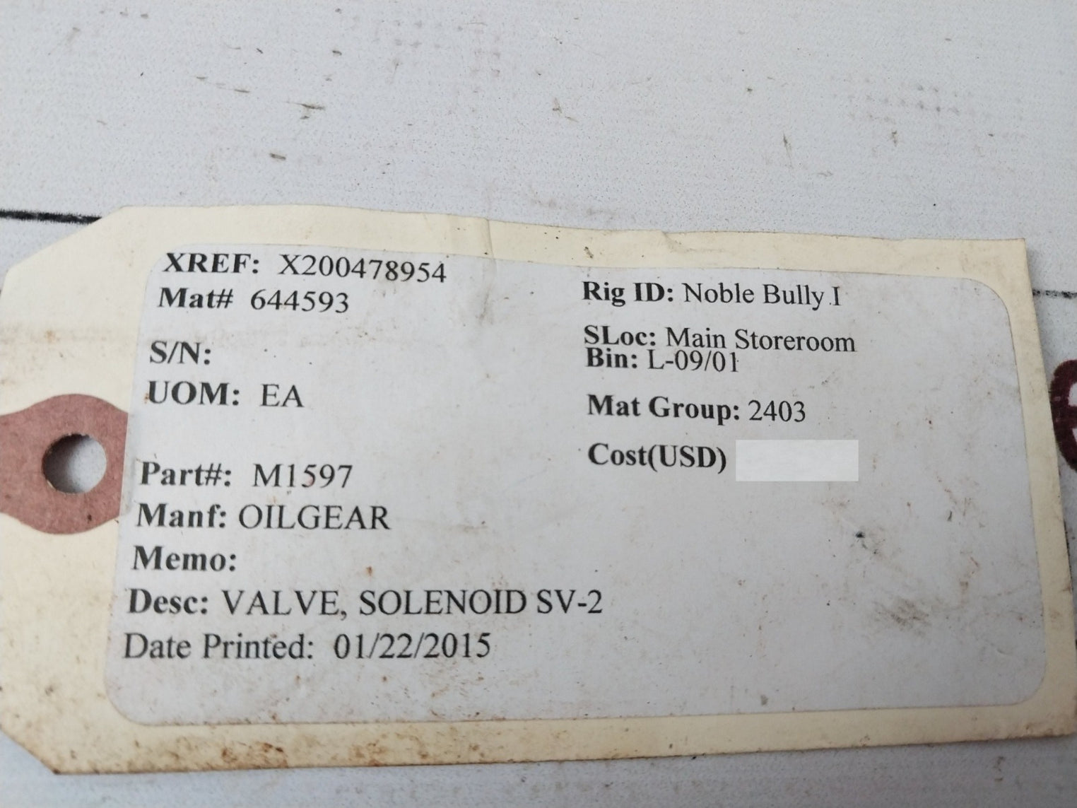 Wandfluh Aex32061A/T4-d1Hb6-k9K1S 1788/1927 Solenoid Valve With Coil