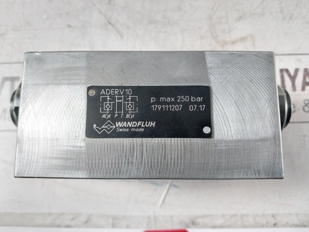 Wandfluh Aderv10 Solenoid Directional Hydraulic Valve