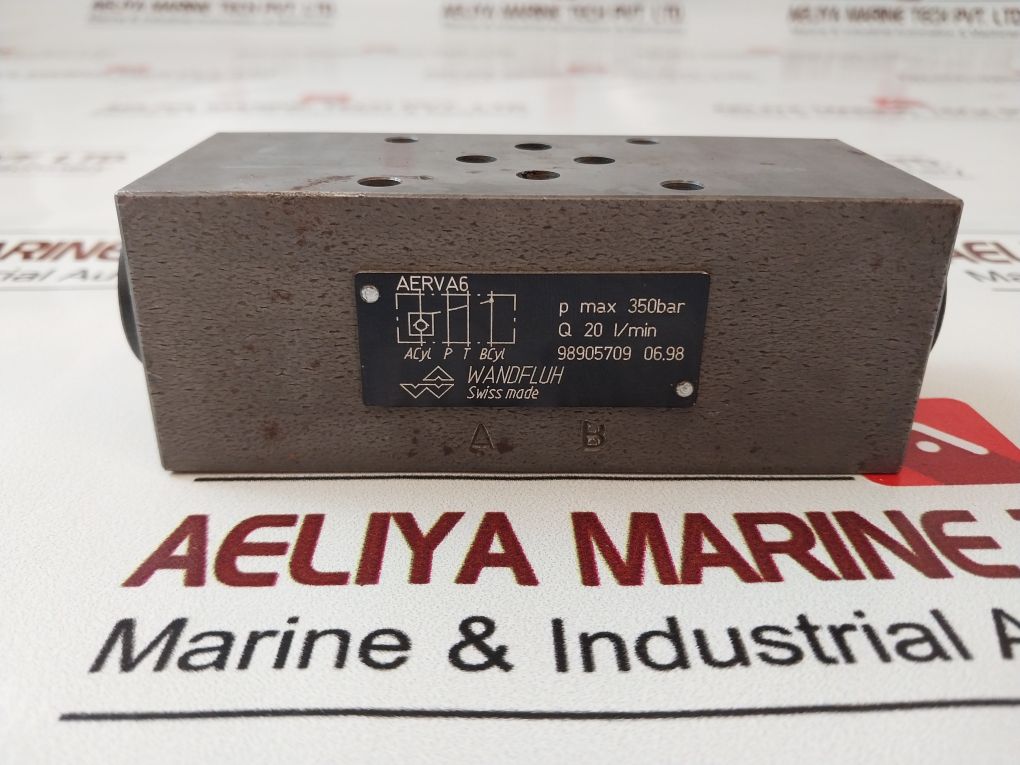 Wandfluh Aerva6 Check Hydraulic Valve P Max 350Bar