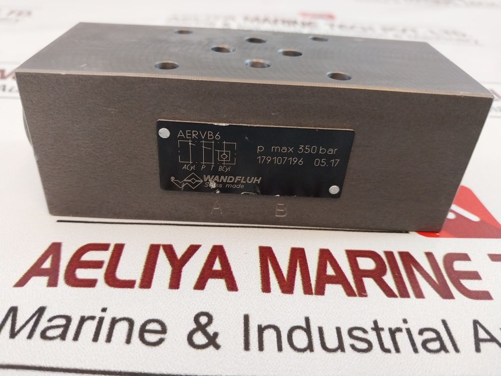 Wandfluh Aervb6 Hydraulic Pilot Valve 