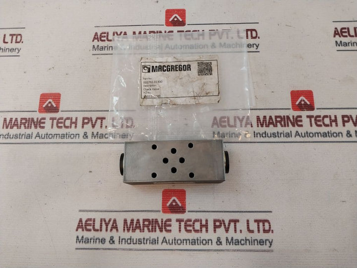 Wandfluh Aervb6 Check Valve 350Bar
