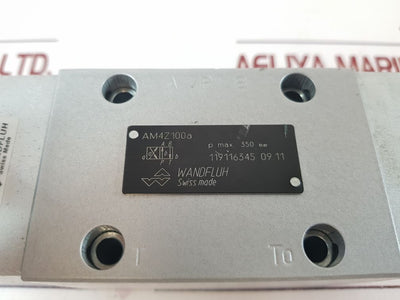 Wandfluh Am4Z100A Hydraulic Valve Sin60V