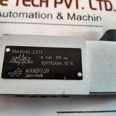 Wandfluh Bm4D42-z311 Solenoid Valve
