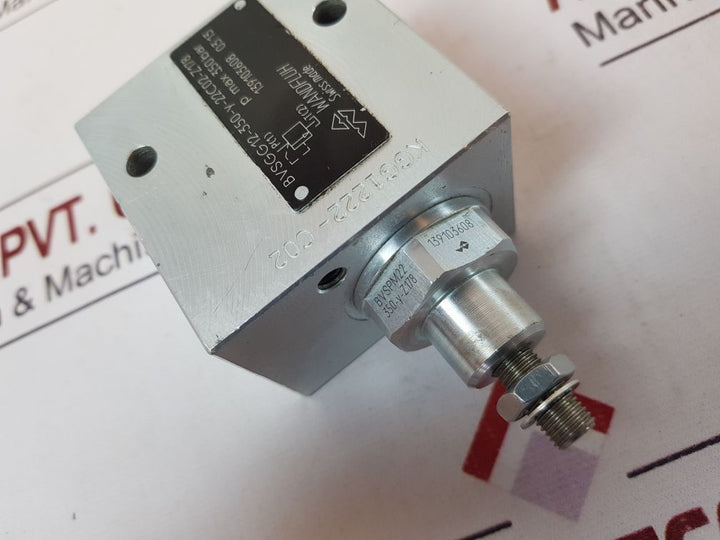 Wandfluh Bvsgg12-350-y-22C02-z178 Pressure Relief Valve