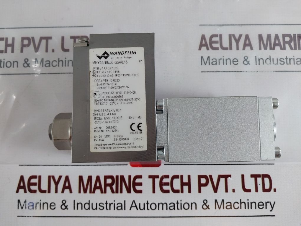 Wandfluh Mky45/18X60-g24/L15 Solenoid Valve Aexd32061A/L15-hb6-k9M165