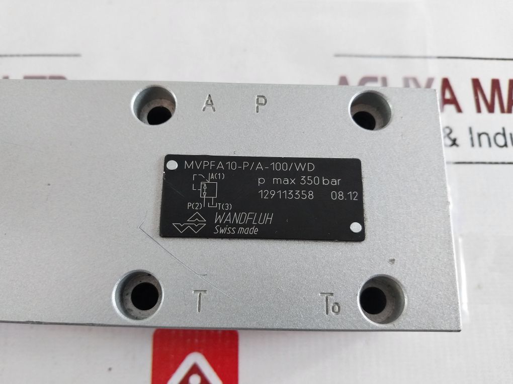 Wandfluh Mvpfa10-p/A-100/Wd Pressure Valve
