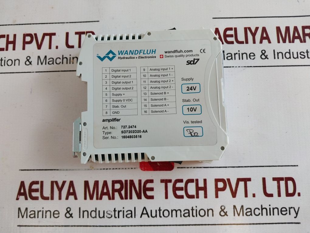 Wandfluh Sd7202D20-aa Amplifier 727.2474