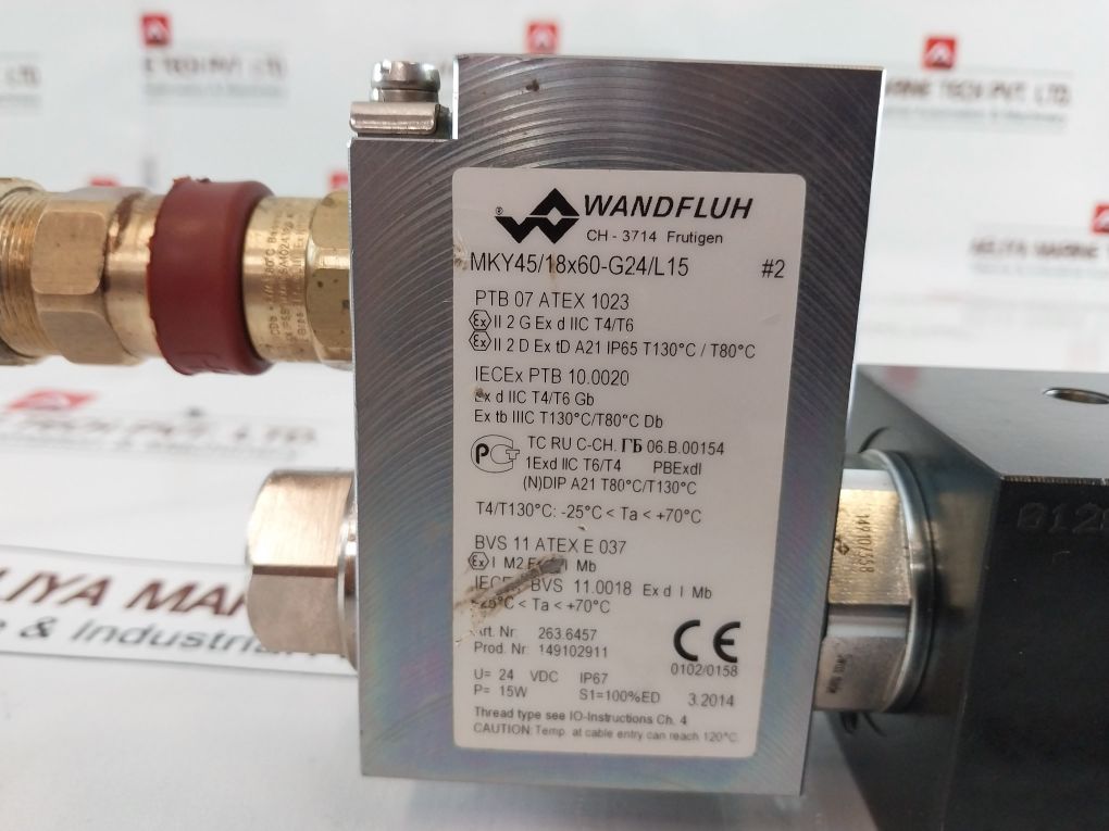 Wandfluh Mky45/18X60-g24/L15 Valve With Svy3410-ba-g24/L15/M165/102