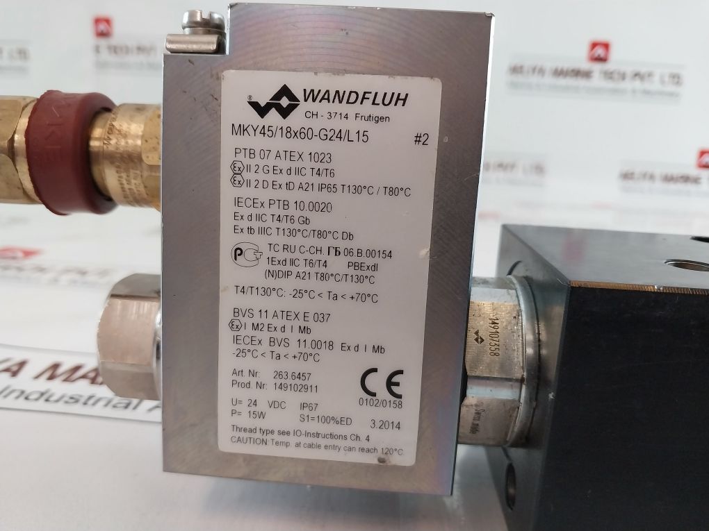 Wandfluh Mky45/18X60-g24/L15 Valve With Svy3410-ba-g24/L15/M165/102
