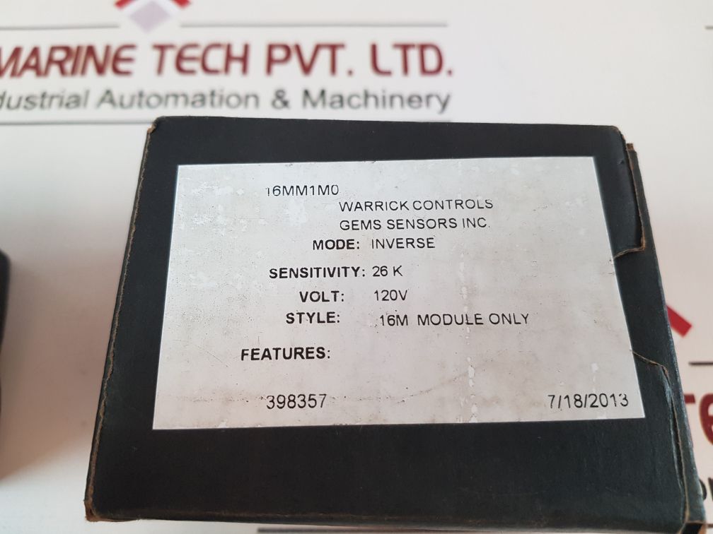 Warrick Controls 16Mm1M0 Solid State Plug-in Relay Module
