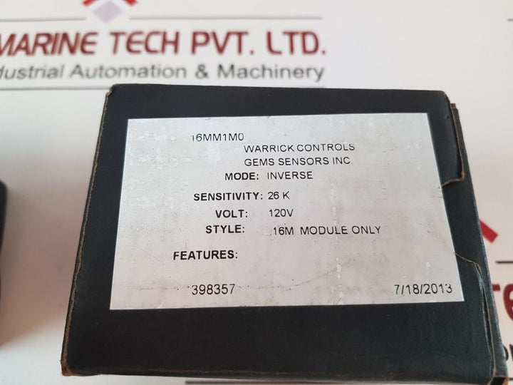 Warrick Controls 16Mm1M0 Solid State Plug-in Relay Module
