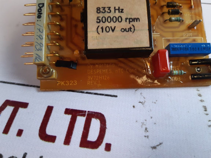Wartsila 0V72H73 Motherboard With 007370035,3223B000500,Paae065993,3V72H126 Card