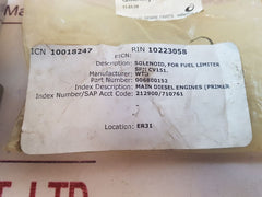 Wartsila 1557/41 2e27 solenoid valve