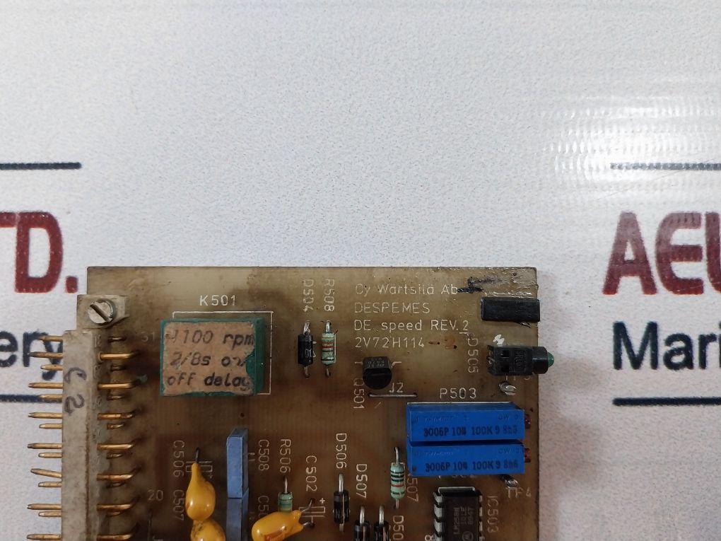 Wartsila 2V72H114 Printed Circuit Board Rev.2 Aupa008