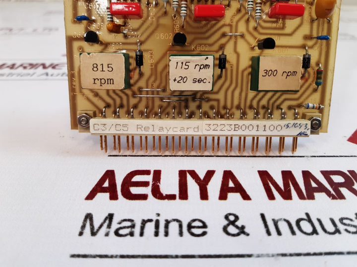 Wartsila 3V72H115 C3C5 Relay Card 3223B001100