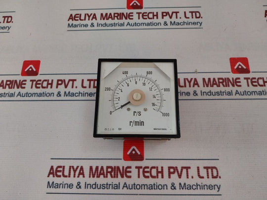 Wartsila A Diesel 0-1000 R/Min Rpm Meter
