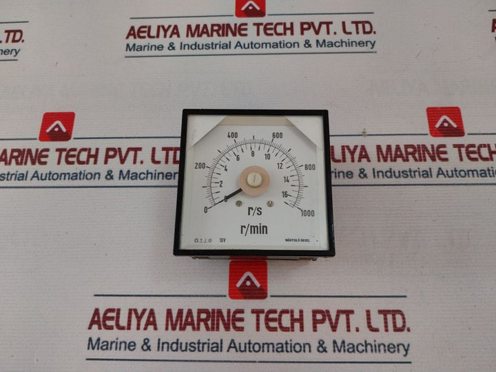 Wartsila A Diesel 0-1000 R/Min Rpm Meter
