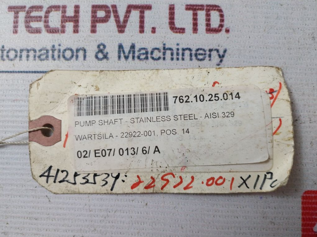 Wartsila Aisi 329 Pump Shaft 