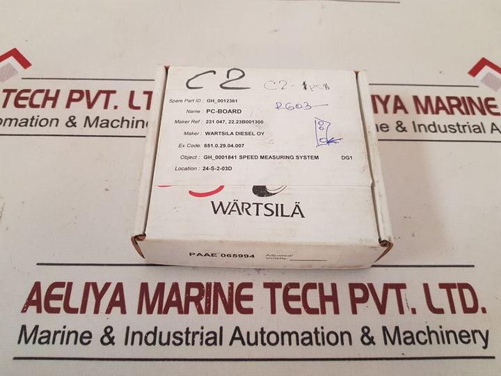 Wartsila 3223B000500 C2 Nde-card