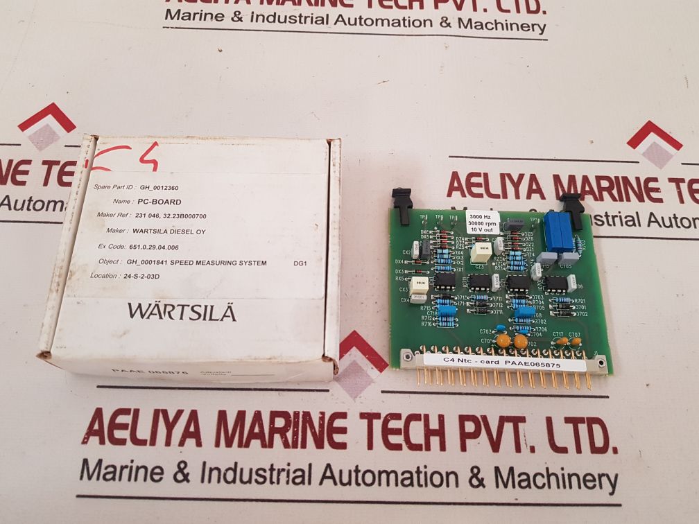 Wartsila C4 Ntc-card Paae065875 Pcb Card
