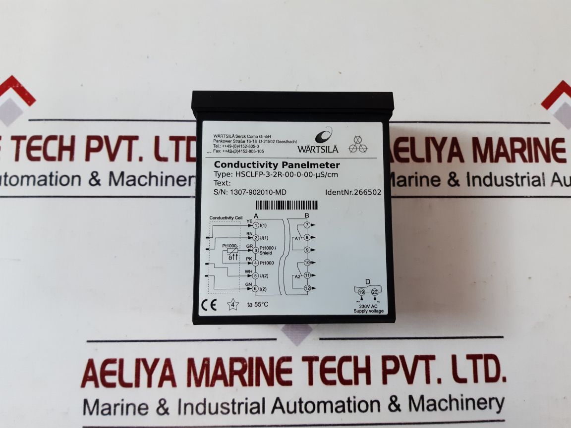 Wartsila Conductivity-panelmeter Lf 9648