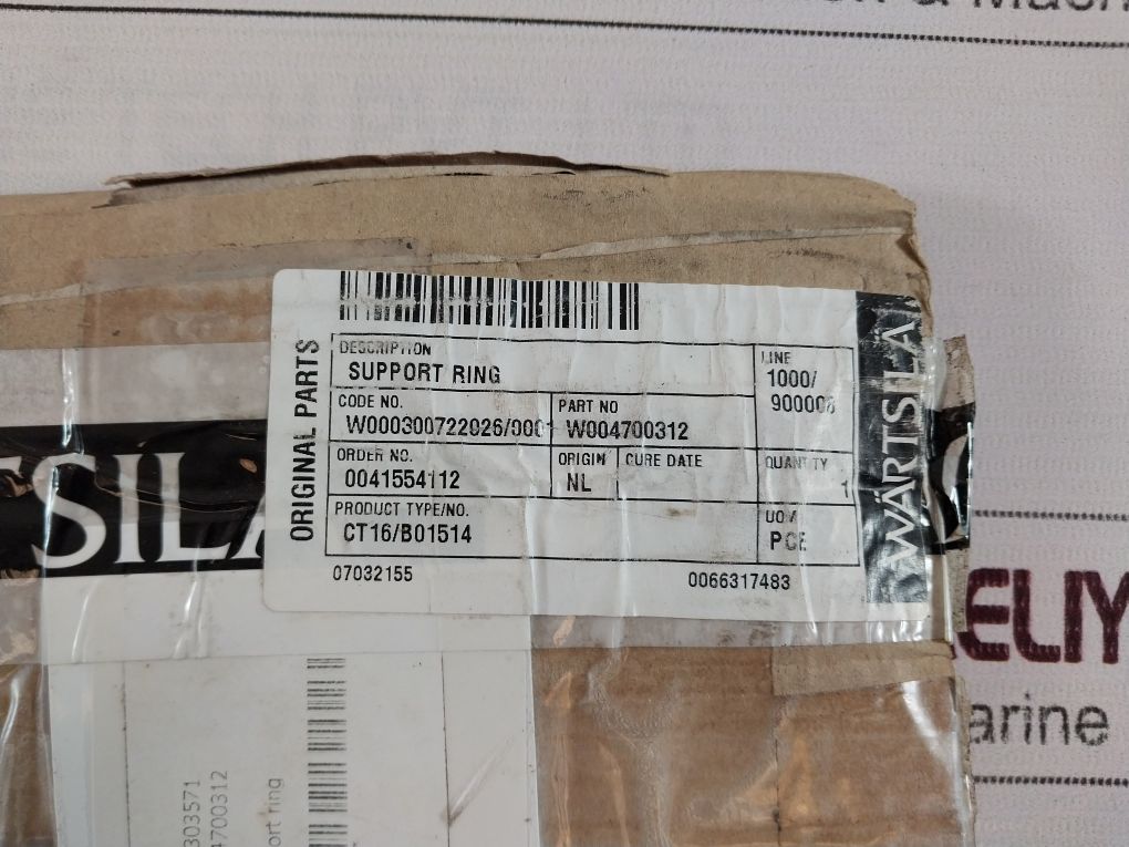 Wartsila Support Ring W004700312