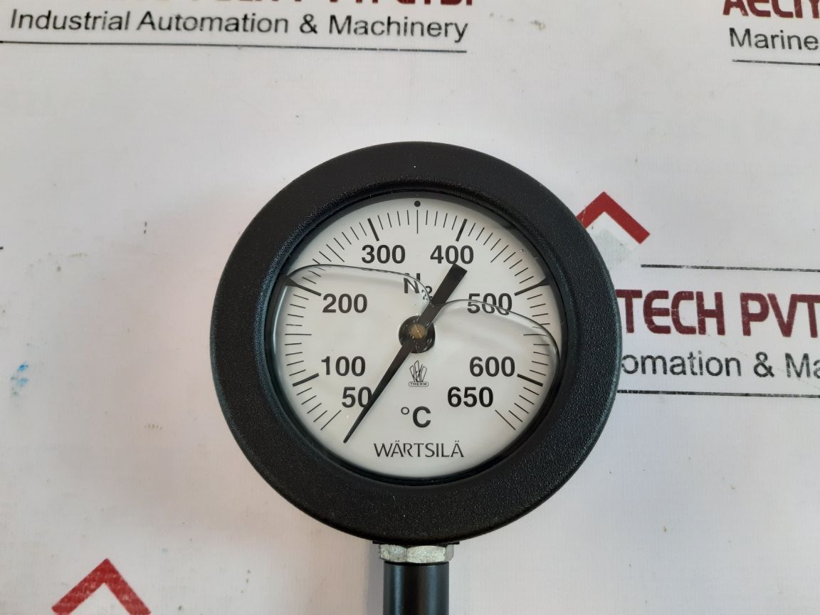 WartsilaRexotherm 6R32 Thermometer 0-650 Deg C. 511101
