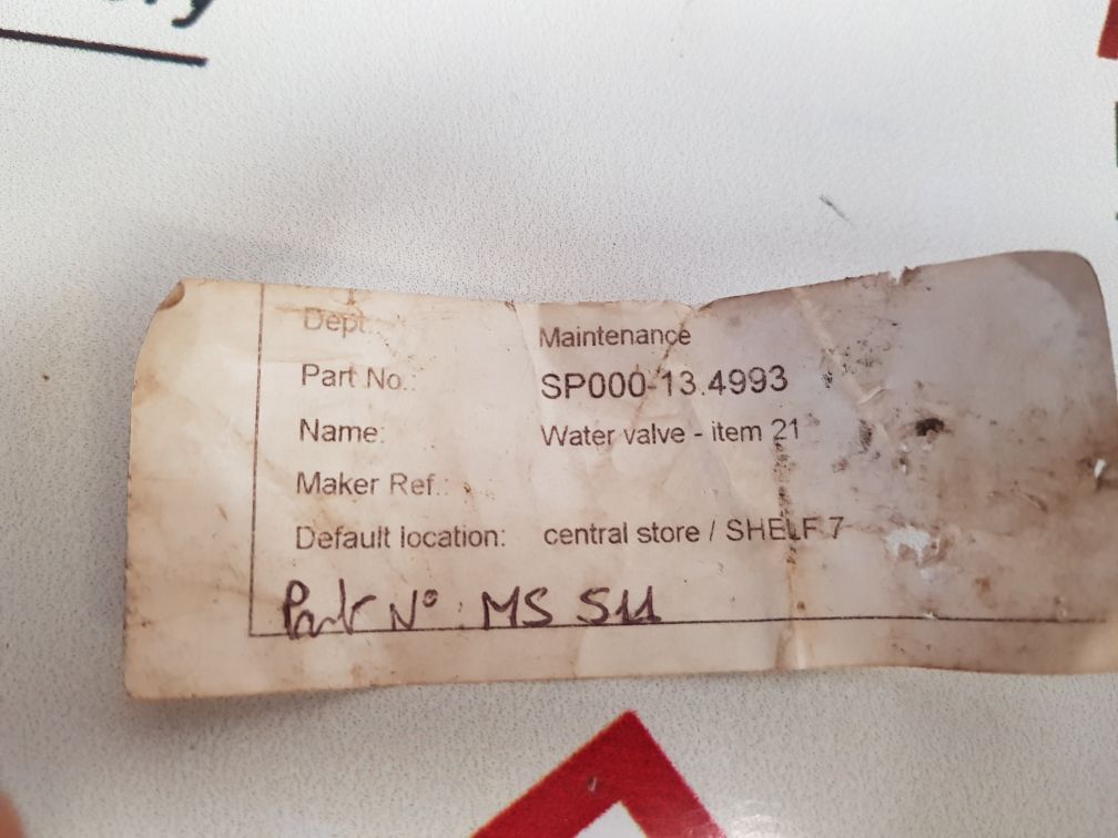 Water Valve Sp000-13.4993
