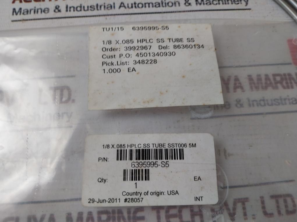 Waters 6395995-s5 1/8 X .085 Hplc Ss Tube Sst006 5M