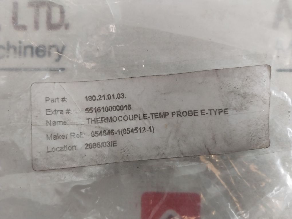 Watlow 00-854646-00001 Temperature Thermocouple