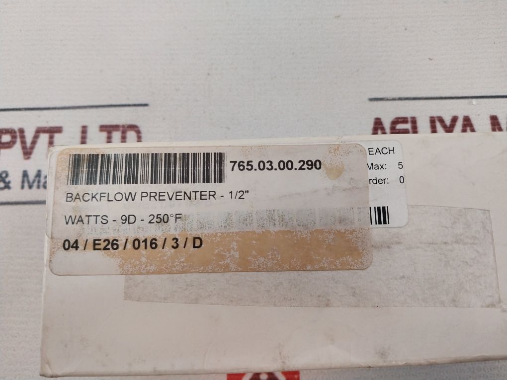 Watts 1/2” 9D-m3 Dual Check Valve