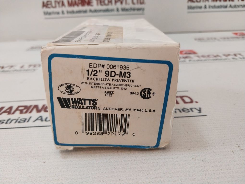 Watts 1/2” 9D-m3 Dual Check Valve