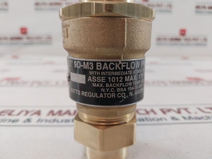 Watts 1/2” 9D-m3 Dual Check Valve 175 Psi