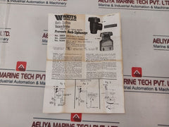 Watts 288A-m4 Anti-siphon Vacuum Breaker