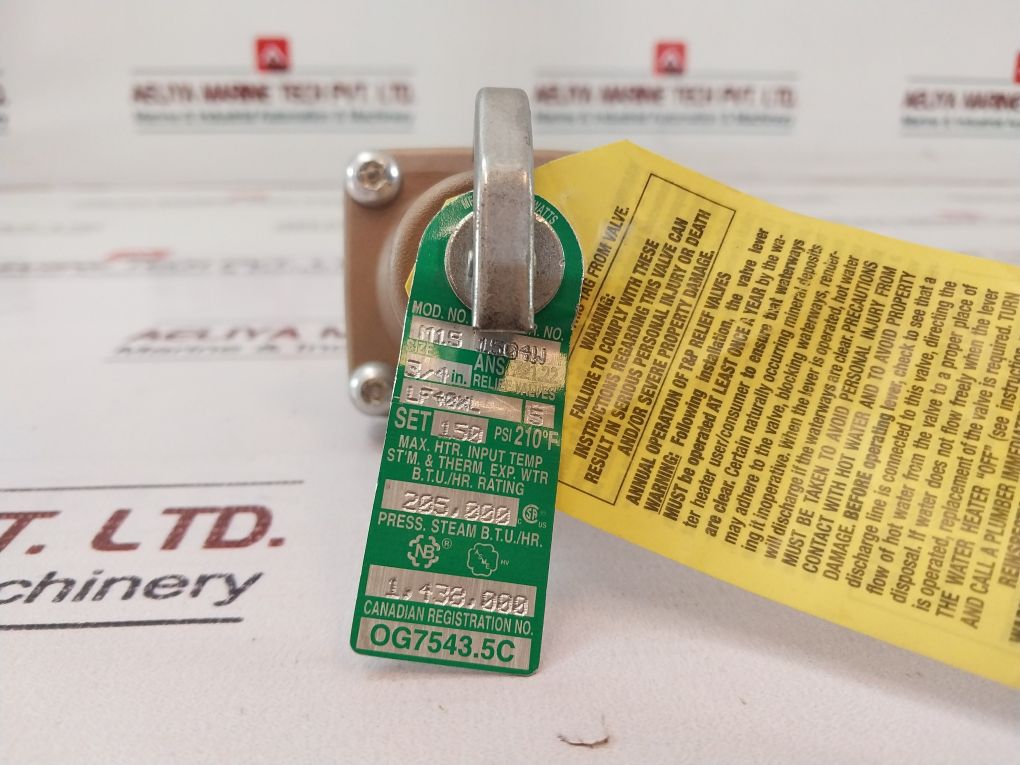 Watts Lf40Xl-5 Temperature And Pressure Safety Relief Valve