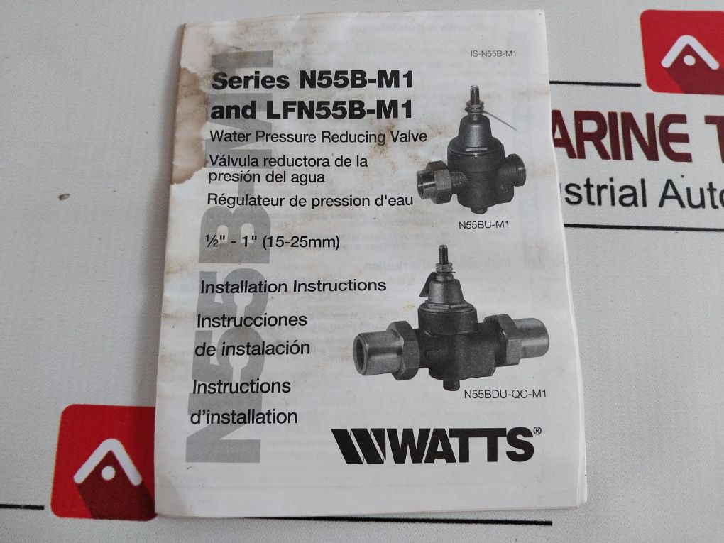 Watts N55B M1 Water Pressure Reducing Valve